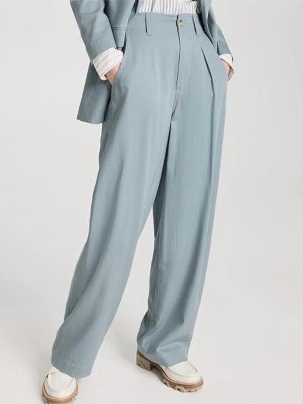 Madewell The Neale Straight Leg Drapeweave Pants Womens Size 10